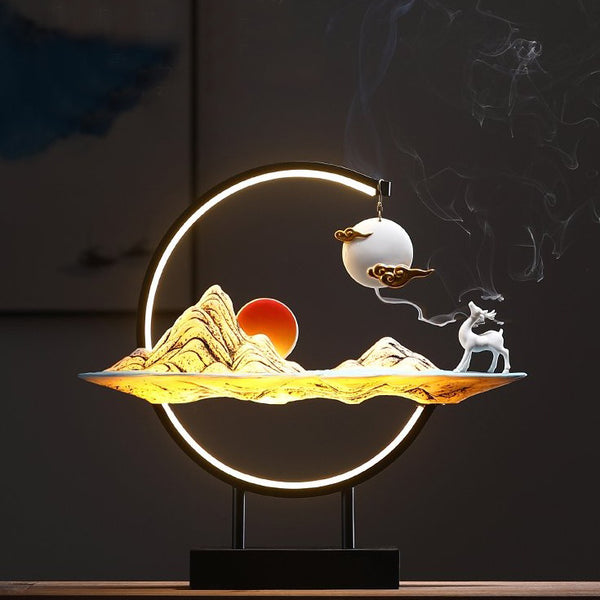 Sun and The Peak Cloud Incense Burner