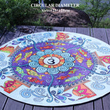 Round Exercise Yoga Mat Meditation Pad