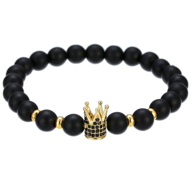 King crown charm bracelet