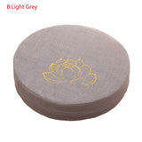 Round Linen Padded Meditation Seat Cushion