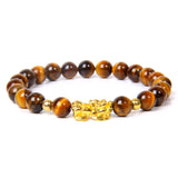 Feng Shui Tiger Eye Stone Charm Bracelet