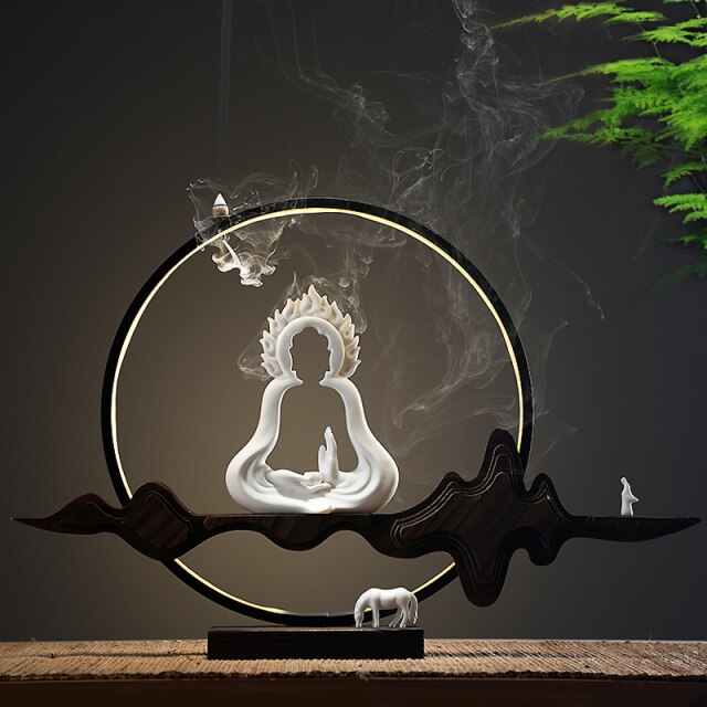 Hollow Buddha Incense Burner