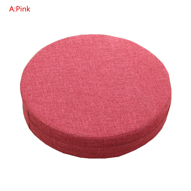 Round Linen Padded Meditation Seat Cushion