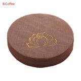 Round Linen Padded Meditation Seat Cushion