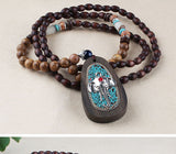 Ethnic Style Vintage Wooden Bead Necklace