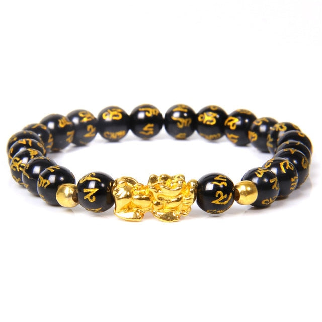 Feng Shui Tiger Eye Stone Charm Bracelet