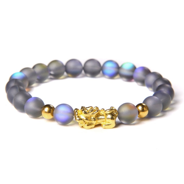 Feng Shui Tiger Eye Stone Charm Bracelet