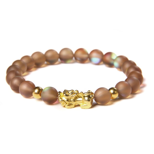 Feng Shui Tiger Eye Stone Charm Bracelet