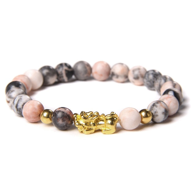 Feng Shui Tiger Eye Stone Charm Bracelet