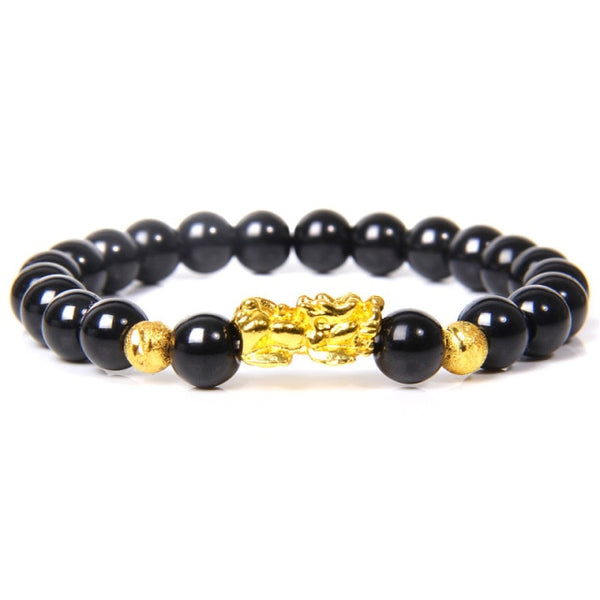 Feng Shui Tiger Eye Stone Charm Bracelet