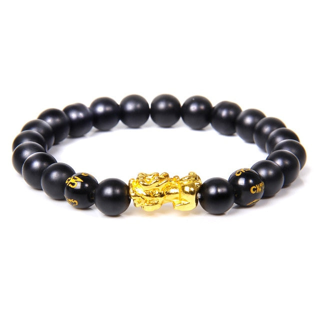 Feng Shui Tiger Eye Stone Charm Bracelet