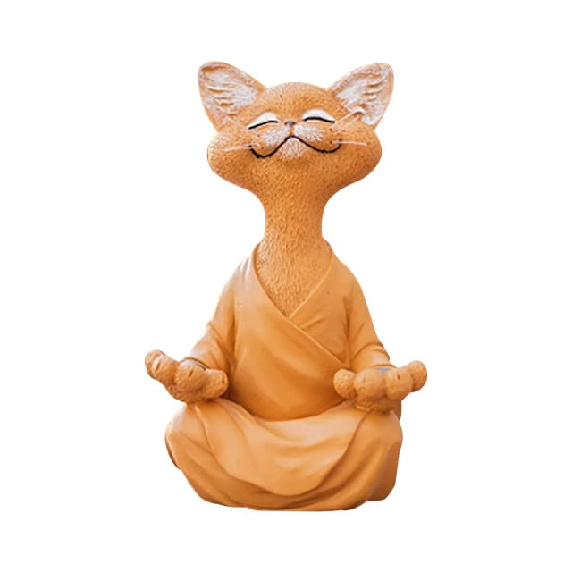 Whimsical Buddha Cat