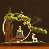 Zen Buddha Prayer & Deer