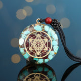 Orgone Pendant Metatron Crystal Necklace