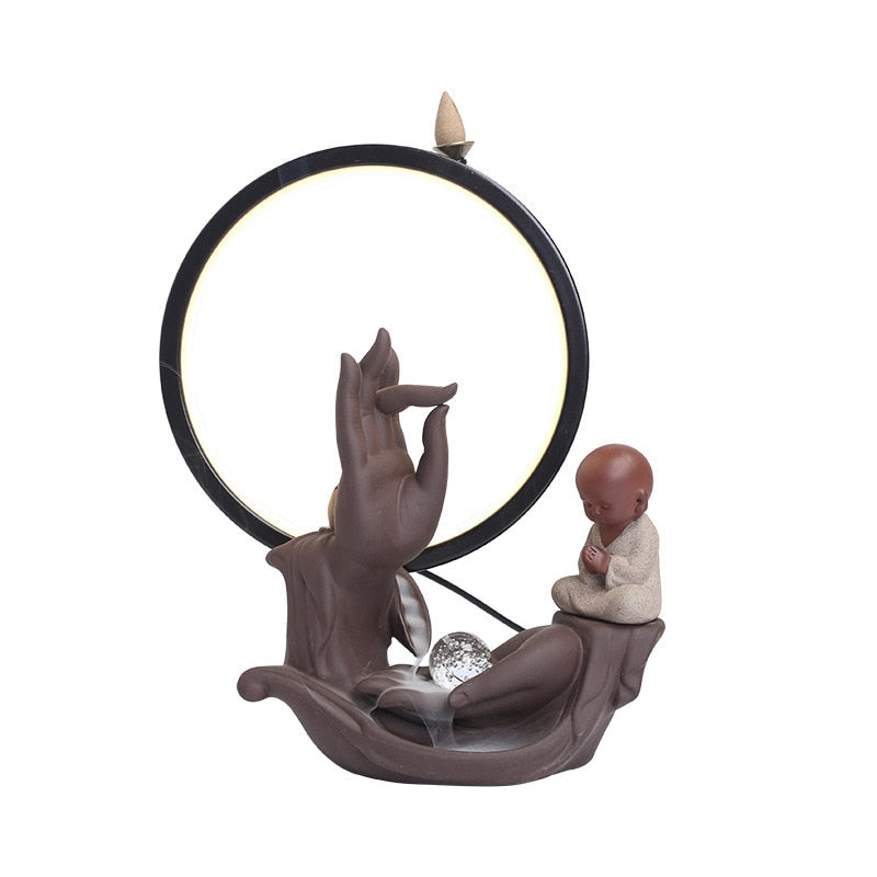 Palm & Baby Buddha Incense Burner