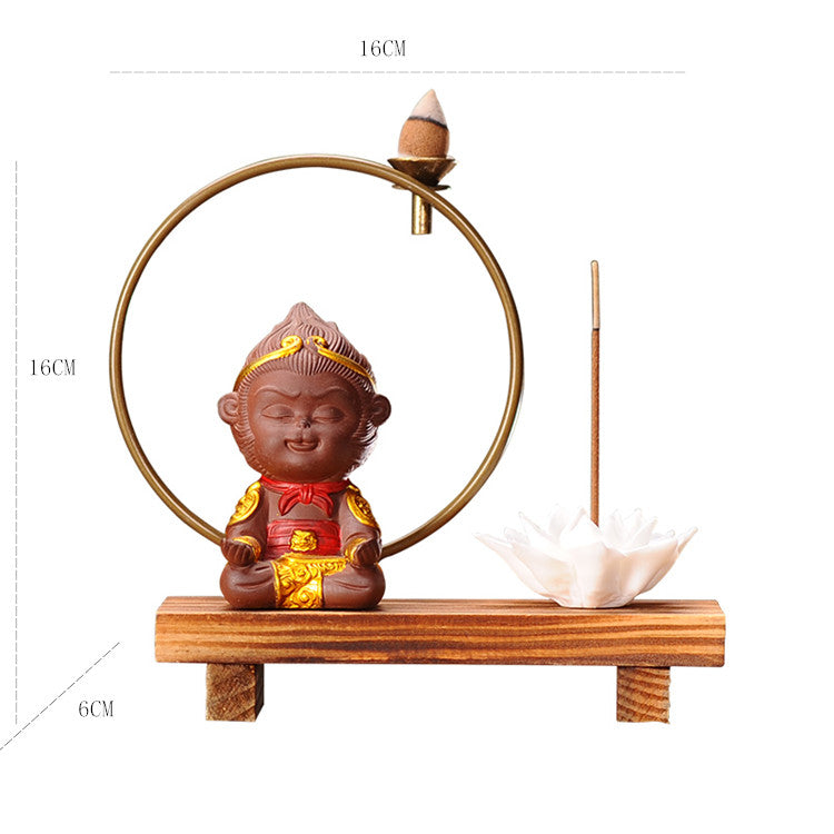 Airborne Monkey King Incense Burner