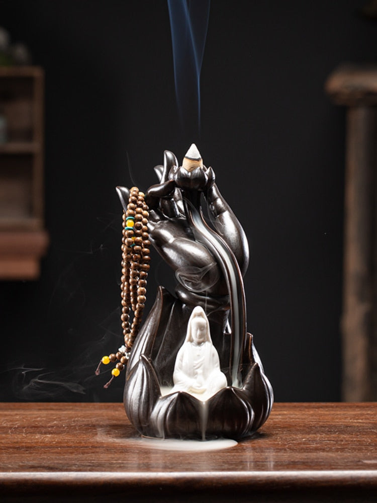 Zen Garden Lotus Incense Burner