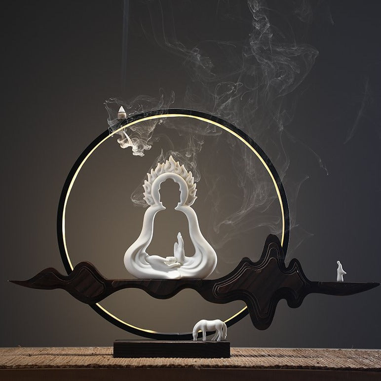 Hollow Buddha Incense Burner